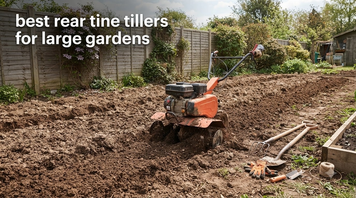 best rear tine tillers for large gardens