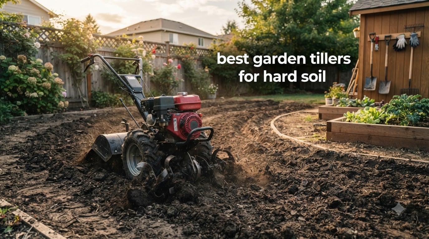 best garden tillers for hard soil