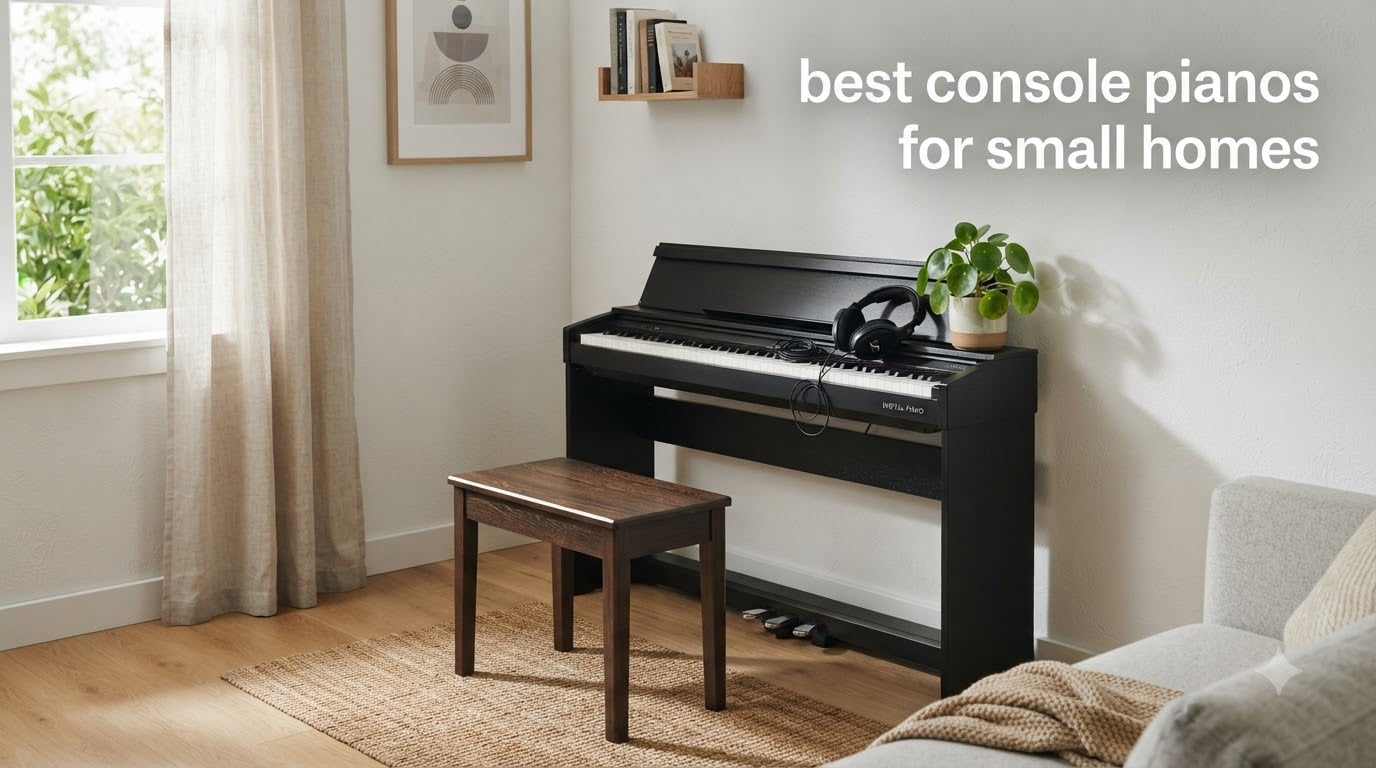 best console pianos for small homes