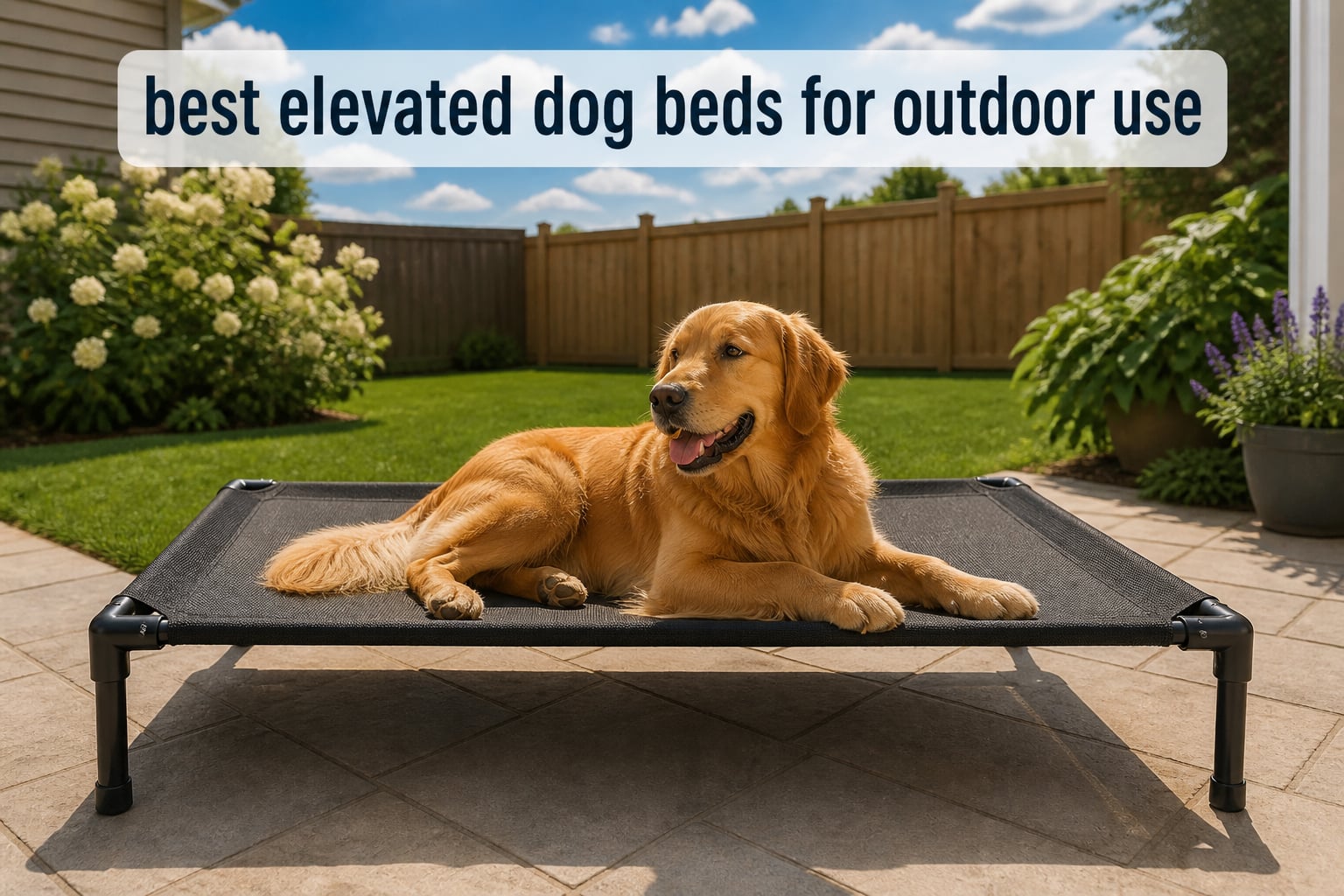 best elevated dog beds for outdoor use