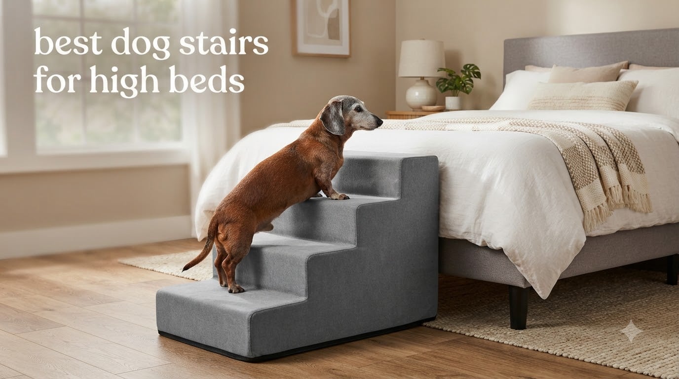 best dog stairs for high beds