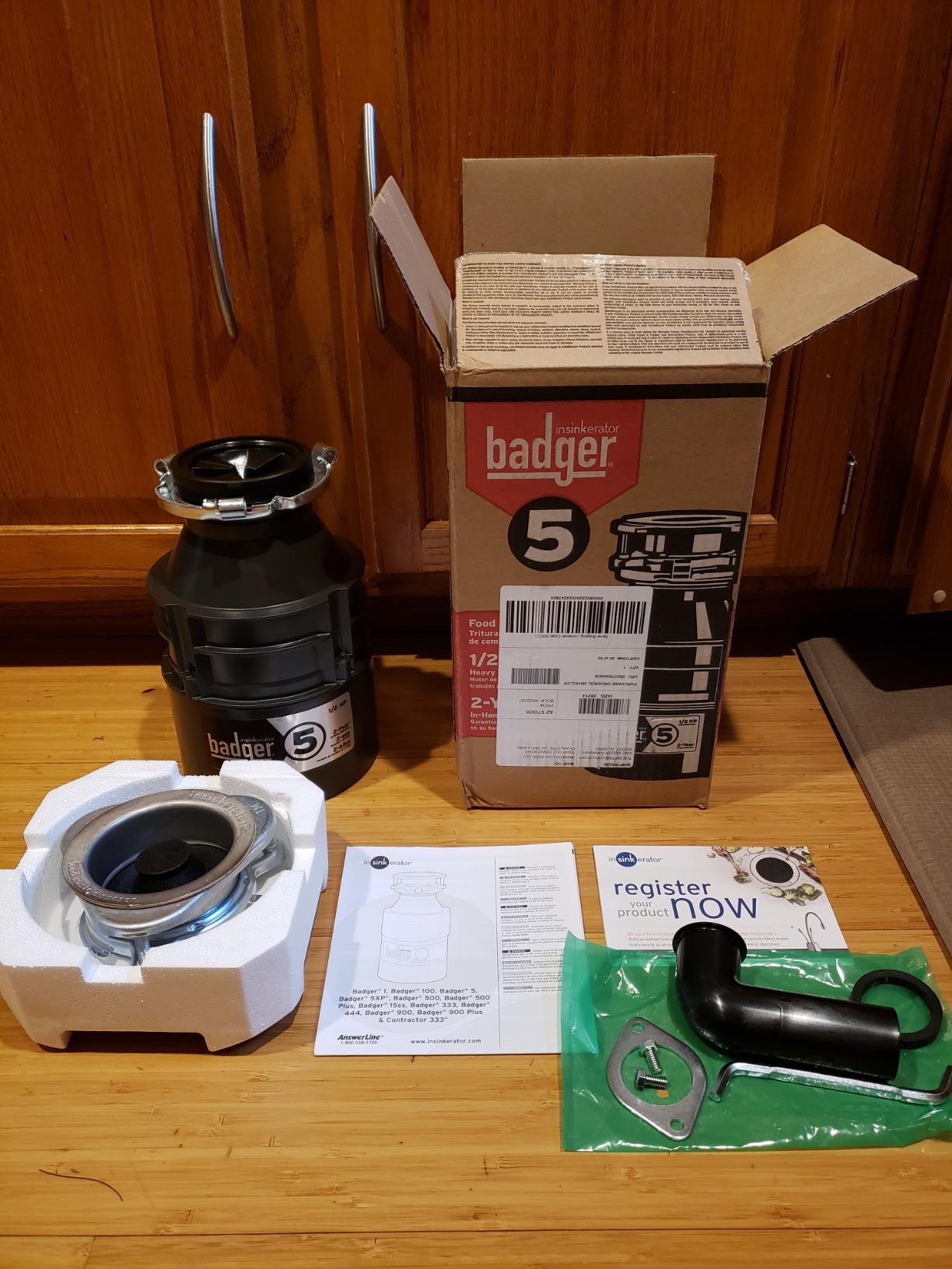 InSinkErator Badger 5 Garbage Disposal, Badger Series 1/2 HP Continuous Feed Food Waste Disposer customer photo 2