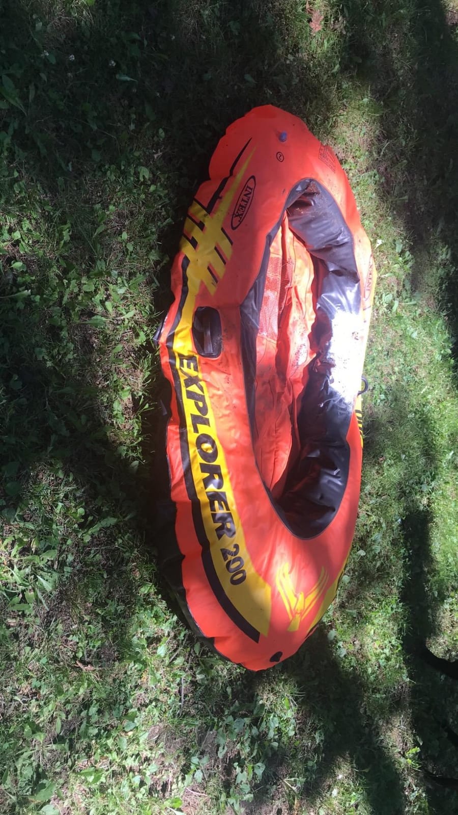 INTEX Explorer Compact Inflatable Boat Series: Dual Air Chambers – Welded Oar Locks – Grab Handles – Bow Rope – Sporty Design customer photo 2