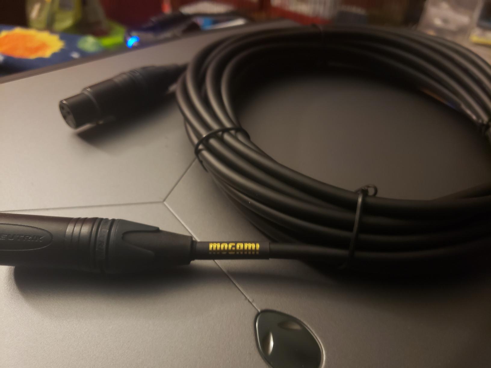 Mogami Gold Studio 15 XLR to XLR Quad Conductor Patch Cable 15 feet with Gold Contacts, XLRM-XLRF Connectors, Pro Audio Noise-Free customer photo 2