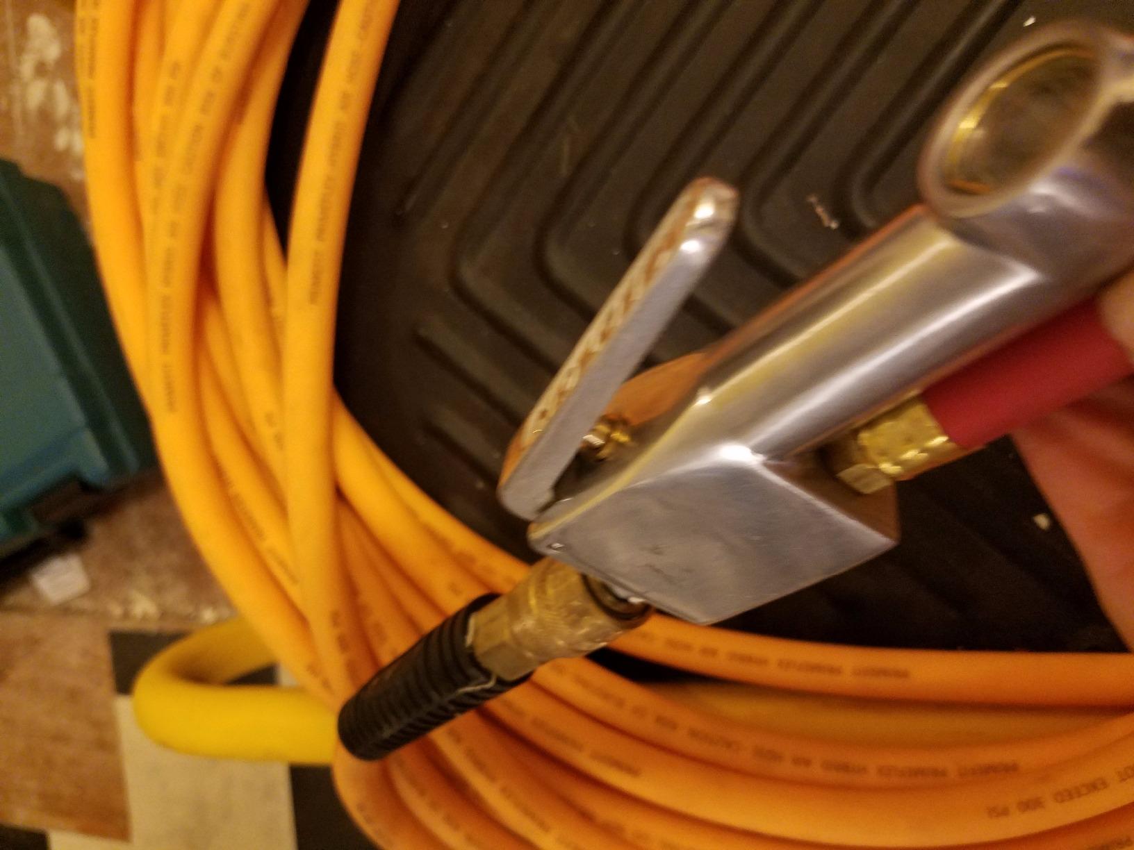 New & Improved - Tire Inflator Gauge with Dual Head Air Chuck 15
