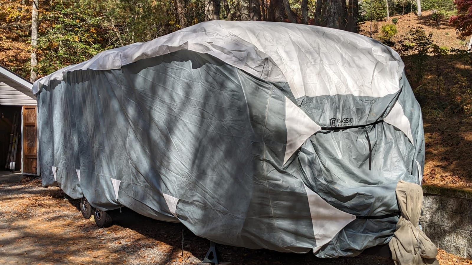 Classic Accessories Over Drive PolyPRO3 Deluxe Travel Trailer/Toy Hauler Cover, Fits 22'-24' RVs, RV Cover, Camper Cover, Travel Trailer Cover customer photo 1