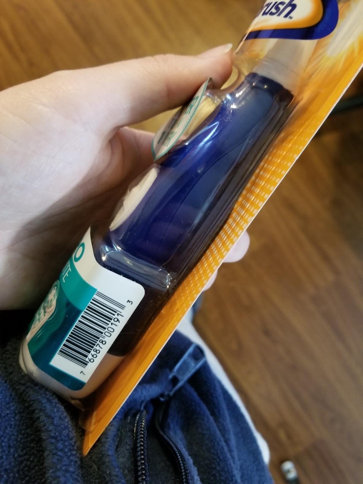 Spinbrush PRO WHITEN Battery Powered Toothbrush, Soft Bristles, 1 Count, Rose Gold or Silver (Colors May Vary) customer photo 1