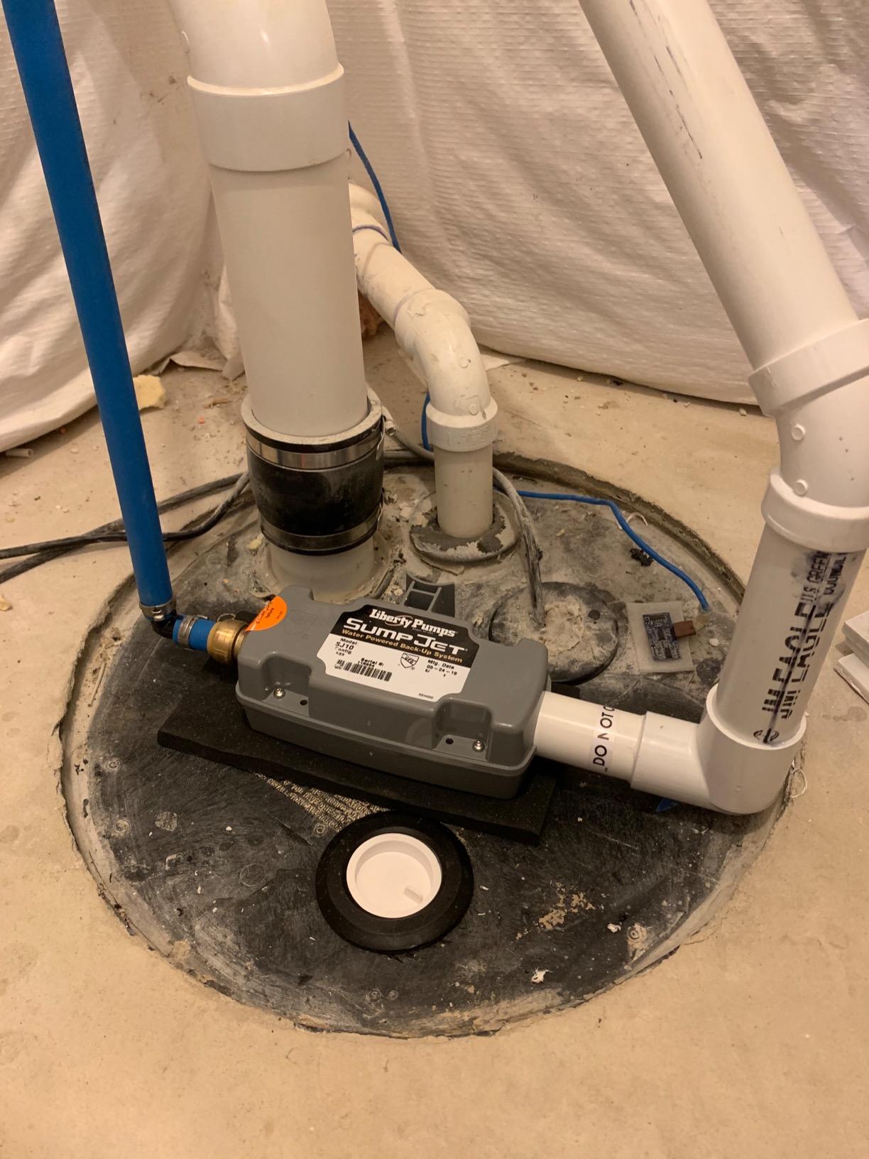 SumpJet® Water Powered Backup Emergency Sump Pump customer photo 1