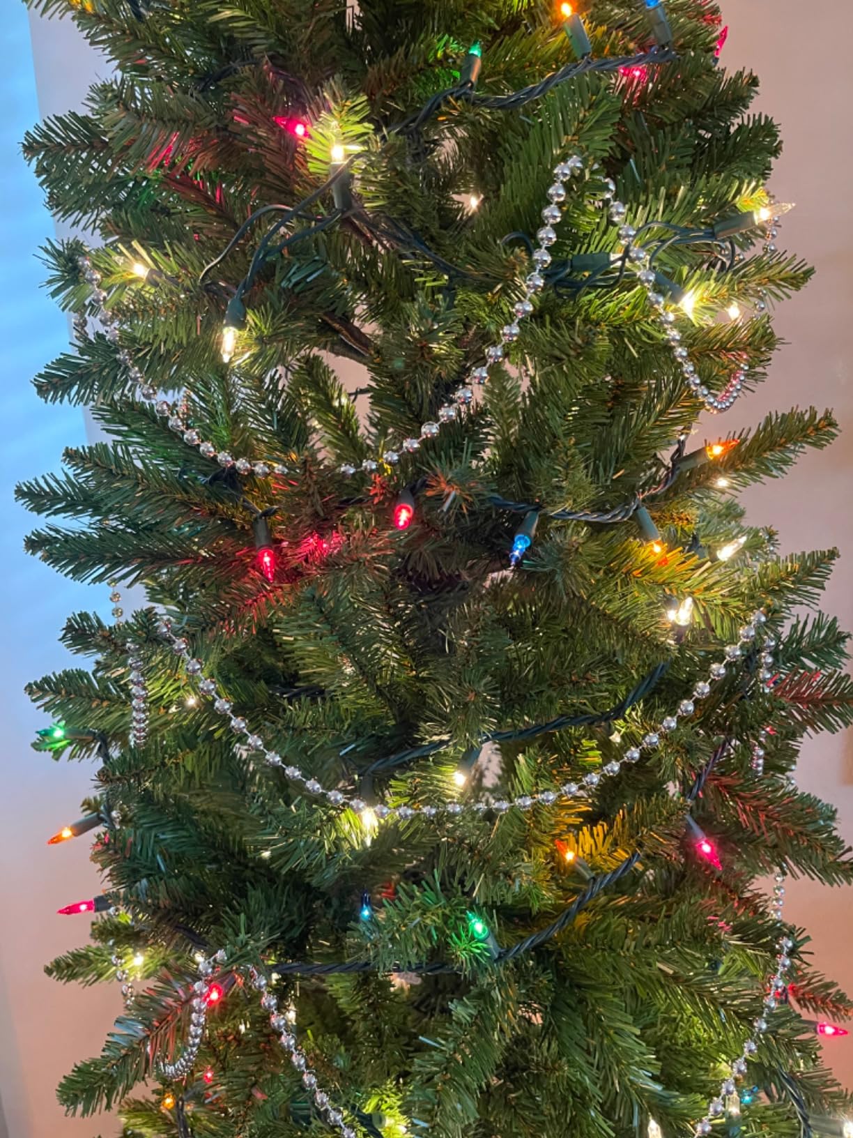National Tree Company 7ft Unlit Kingswood Fir Slim Christmas Tree | 892 Tips, Includes Stand, Artificial, Green customer photo 1