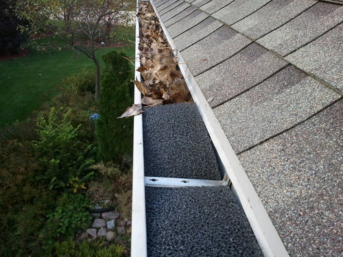 Pro Gutter Guard - 5-Inch Half Round Foam Gutter Filter Insert with Year Round Leaf Protection & Easy DIY Installation - GSR532-3 customer photo 1