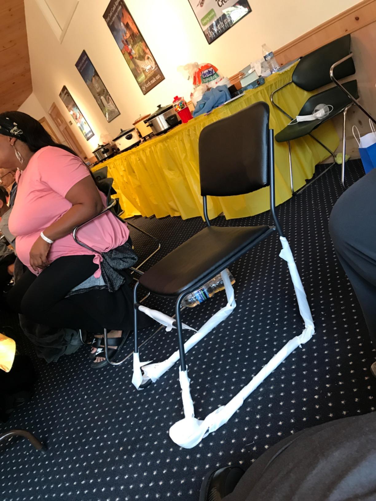 Flash Furniture HERCULES Series 500 lb. Capacity High Density Black Vinyl Stacking Chair with Sled Base customer photo 1