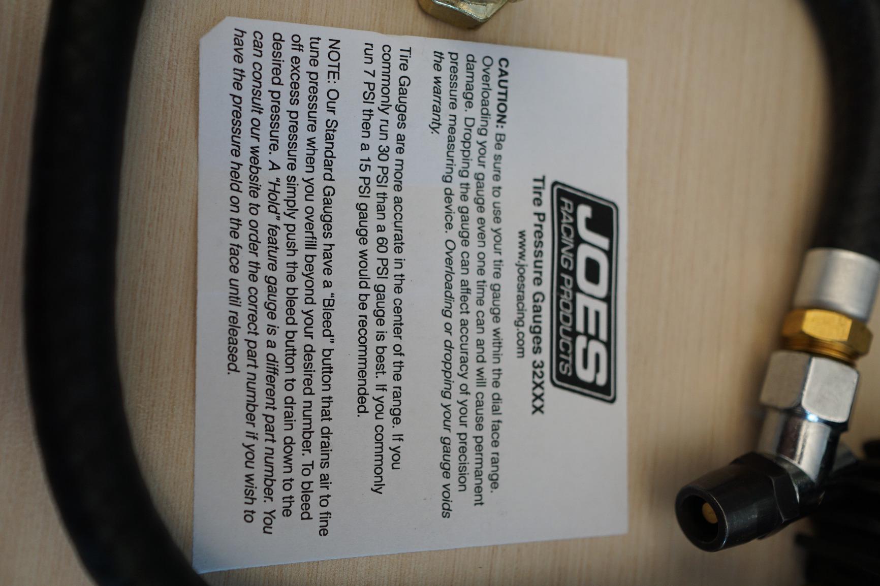 Joes Racing 32307 (0-60) PSI Tire Pressure Gauge customer photo 1