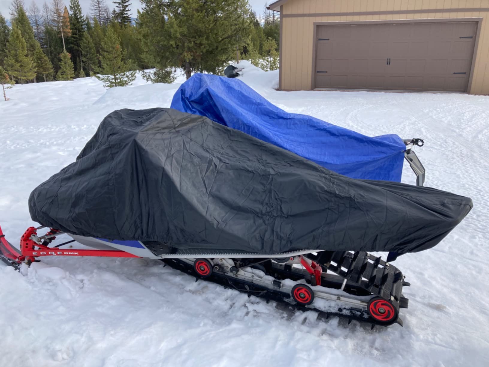 Budge Sportsman Waterproof Snowmobile Cover, Heavy Duty, Fits Up to 145