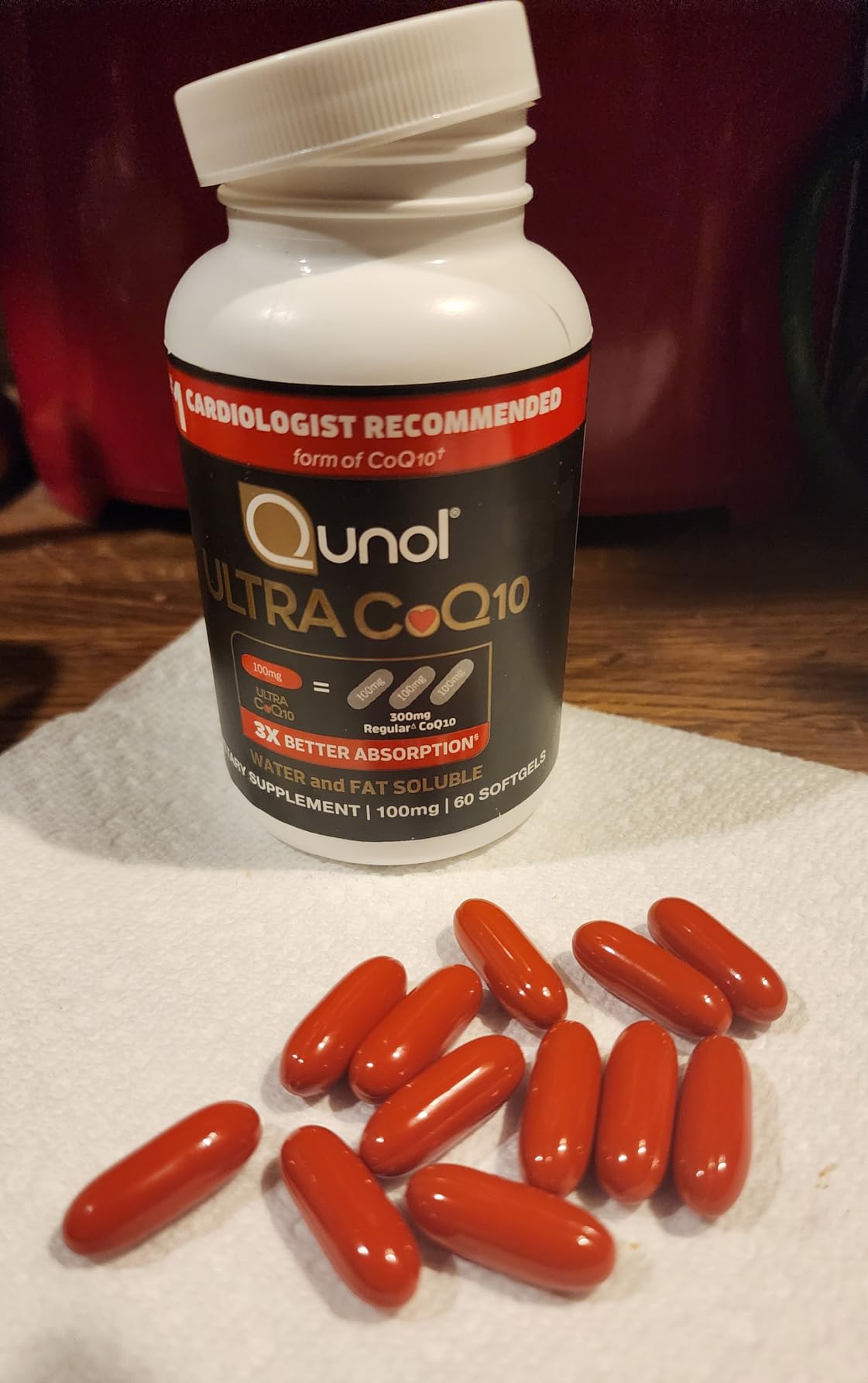 Qunol Ultra CoQ10 100mg, 3X Better Absorption, Antioxidant, 120 Softgels | #1 Cardiologist Recommended Supplement for Heart Health, Coenzyme Q10 Supplement to support Vascular Health & Cellular Energy customer photo 2
