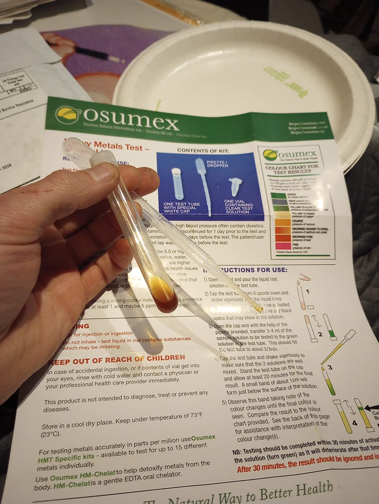 Heavy Metal Test General Kit for Humans 1 Pack - 8 Range Heavy Metal Urine Test Kits, Metal Testing Kit, Heavy Metal Testing Kit, Urine Metal Tester Heavy Metal Detection, Heavy Metals Test Kit customer photo 2