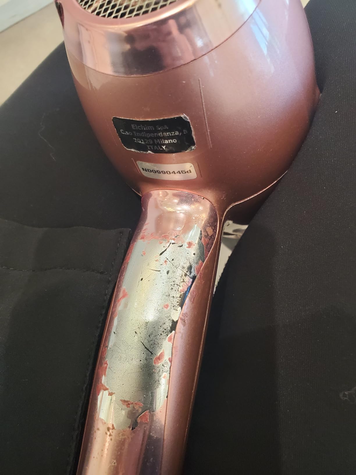 Elchim 3900 Healthy Ionic Professional Hair Dryer, 1875W Blow Dryer, Ionic & Ceramic System, 30%+ Faster Drying, Low EMF Protection, Dual Quick-Lock Concentrators, Made in Italy, Black & Silver customer photo 2