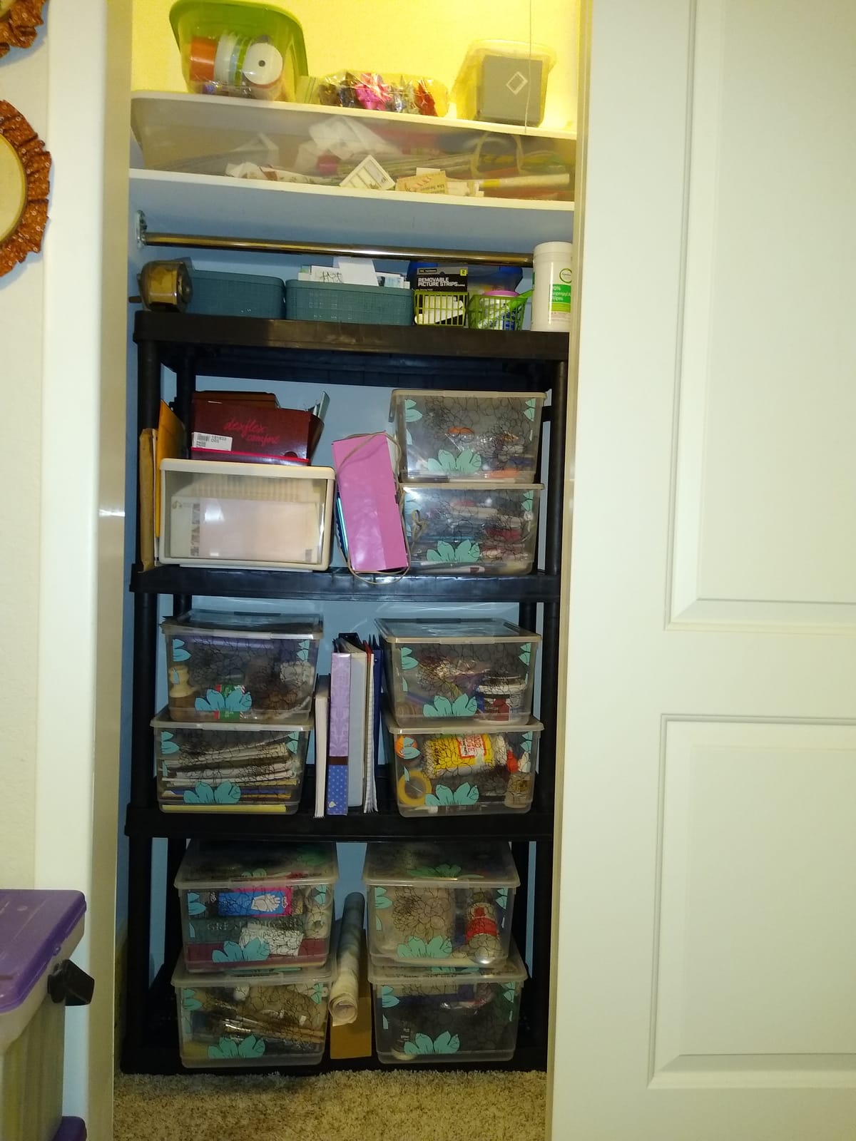 Gracious Living 4 Shelf Fixed Height Ventilated Medium Duty Storage Unit 14 x 32 x 54.5