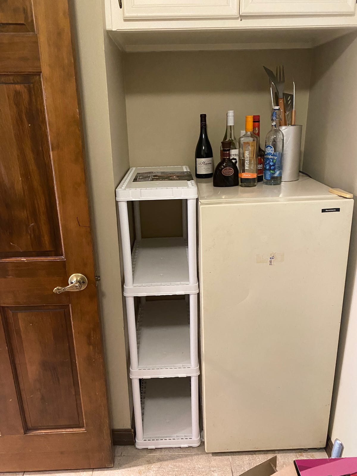 Gracious Living 4 Shelf Fixed Height Solid Light Duty Storage Unit 24 x 12 x 48