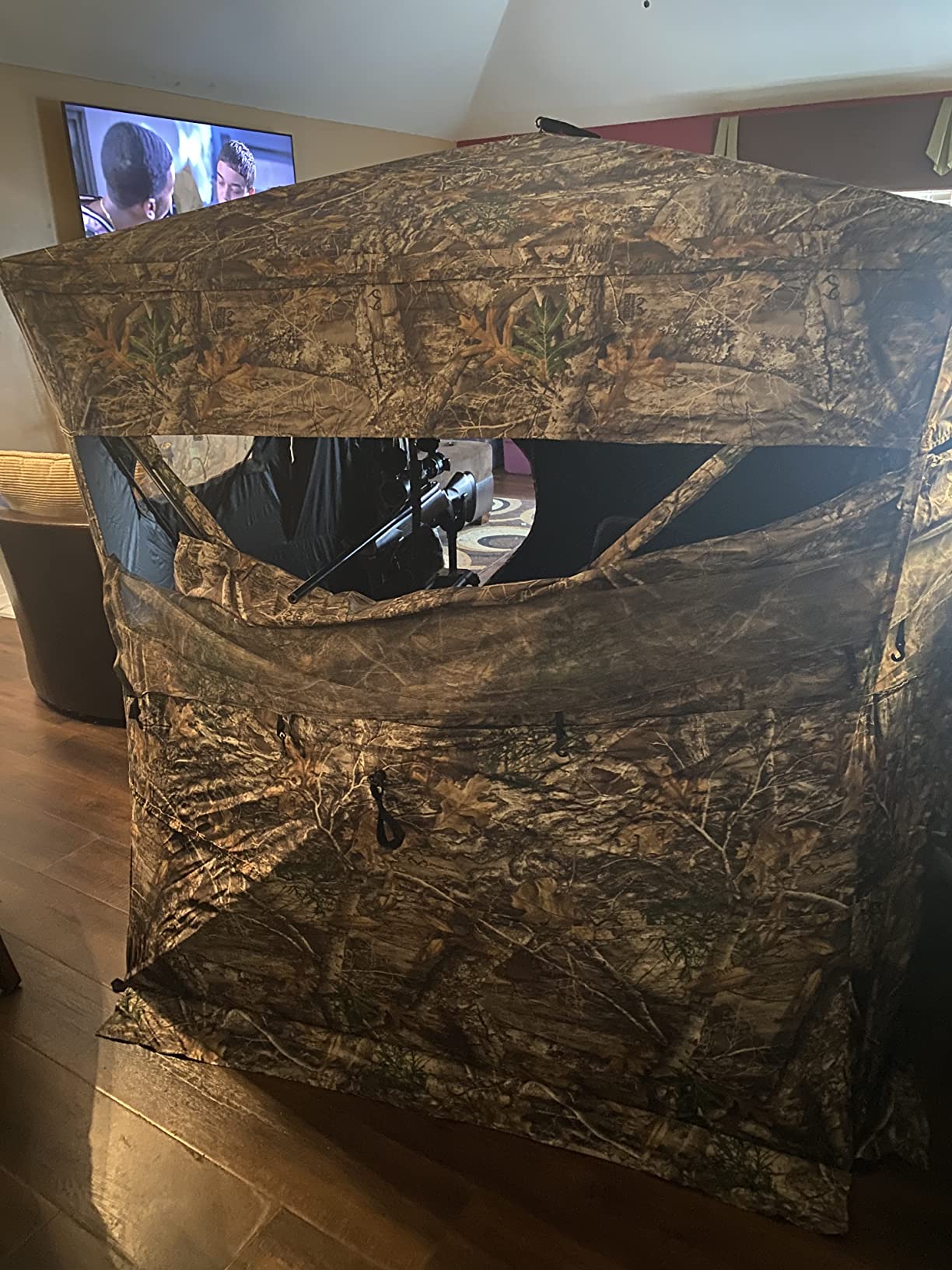 Guide Gear Huntrite 360 Swivel Hunting Blind Chair, 300 Pound Capacity, Folding, Lightweight, Portable, Padded Cushion Hunting Seat, Hunt Gear and Equipment, Black customer photo 1