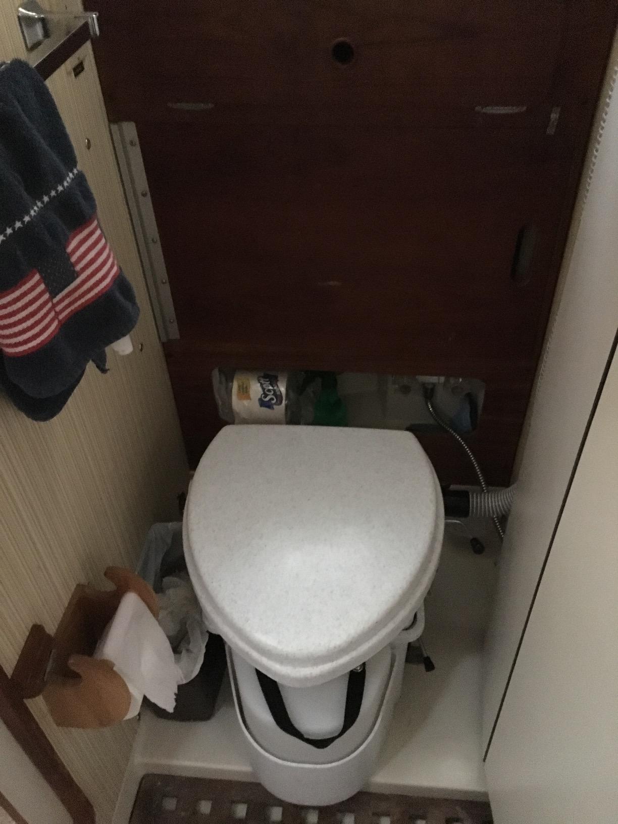 Nature's Head Self Contained Composting Toilet with Close Quarters Spider Handle Design customer photo 2