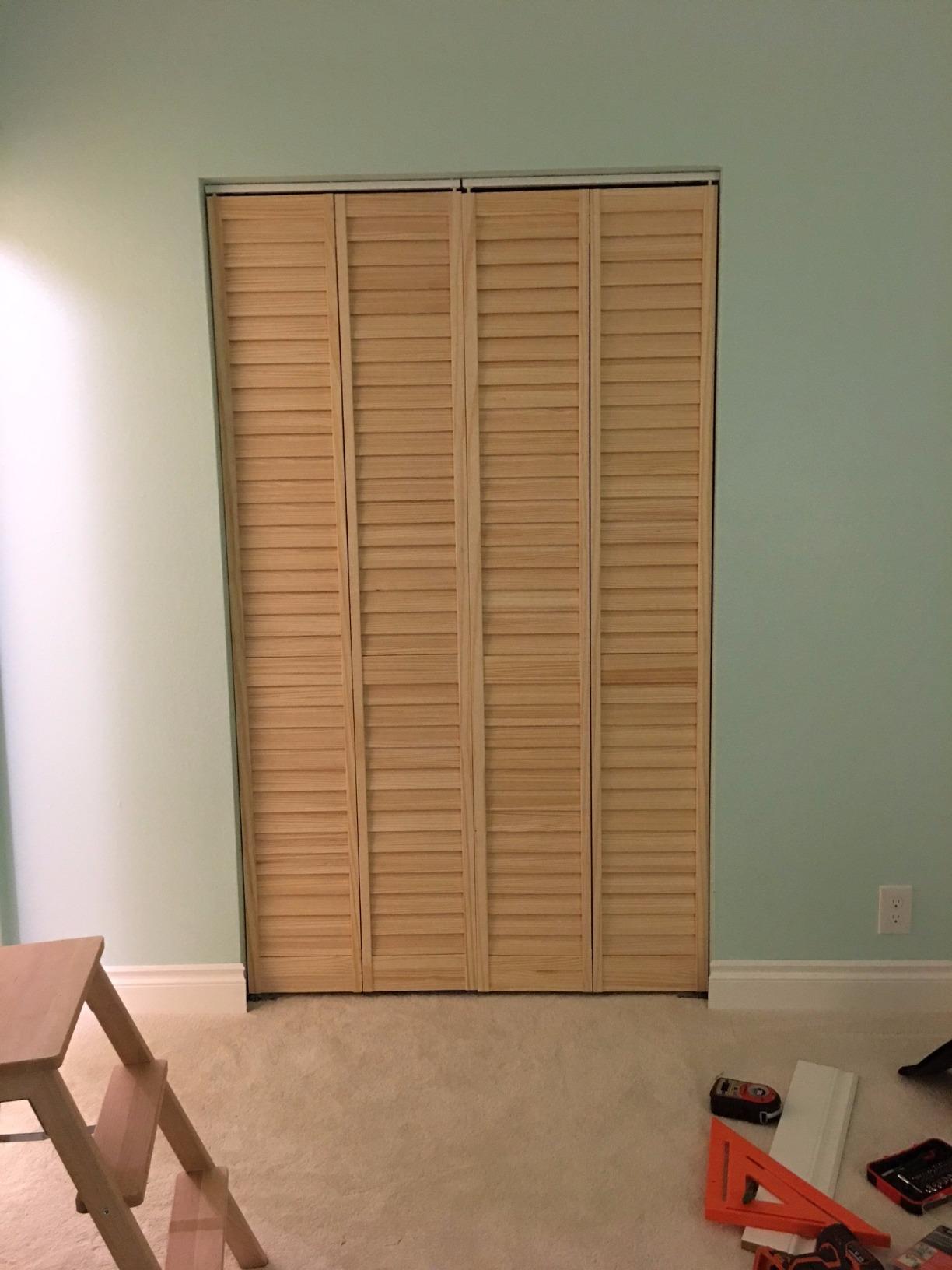 Kimberly Bay Closet Door, Bi-fold, Louver Louver Plantation (24x80) customer photo 1