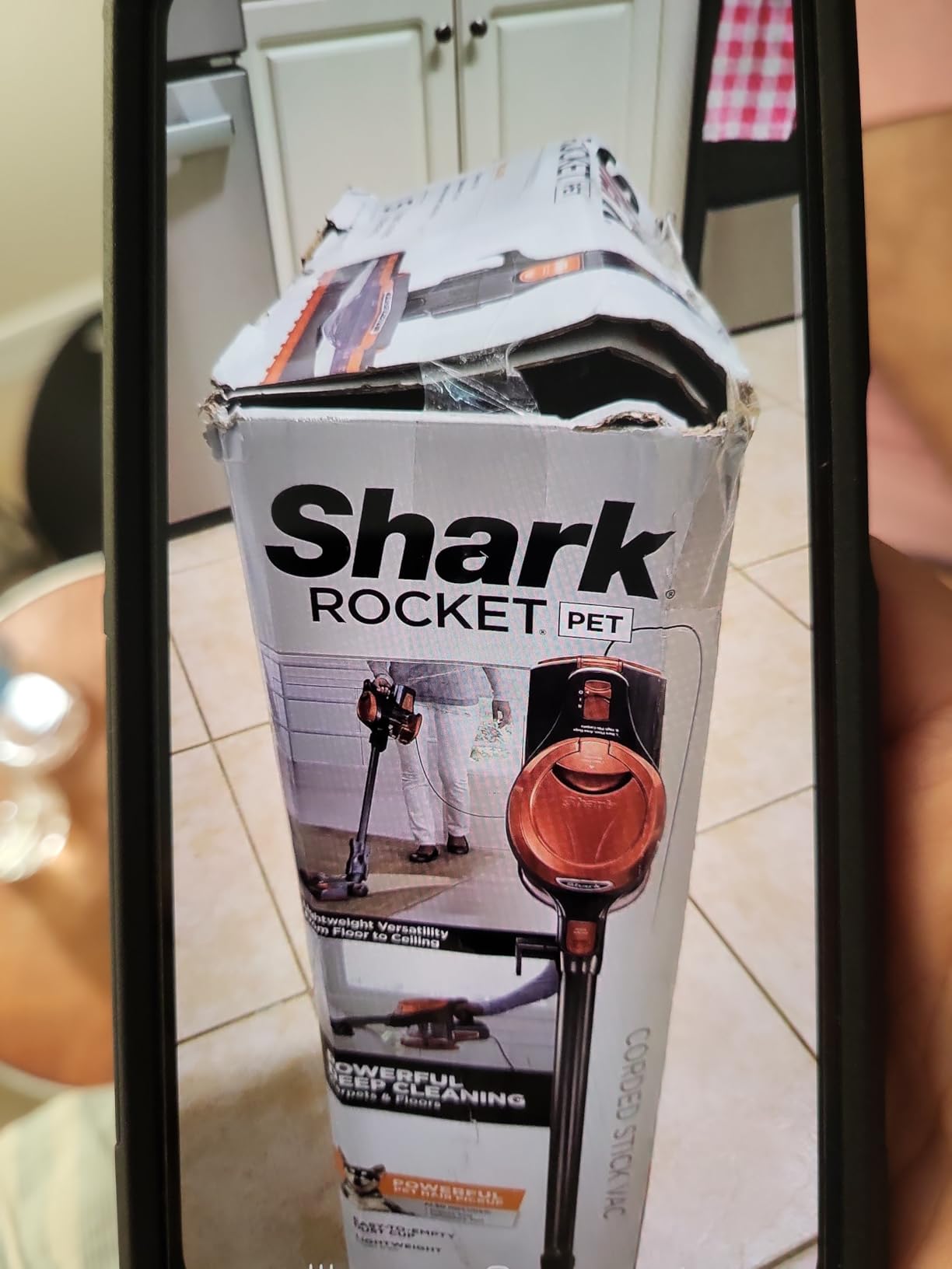 Shark HV302 Rocket Pet Corded Stick Vacuum, Lightweight with Swivel Steering for Carpets & Hard Floors, Converts to Hand Vacuum, Includes Crevice Tool, Pet Multi-Tool & Precision Duster, Orange customer photo 1