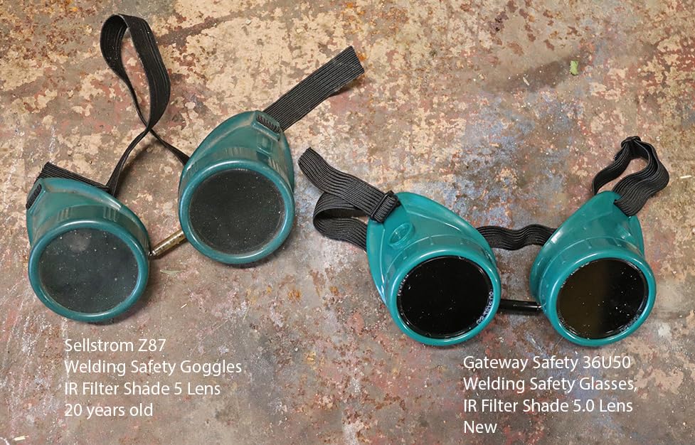 Gateway Safety 36U50 Welding Safety Glasses, IR Filter Shade 5.0 Lens, Rigid Frame customer photo 1