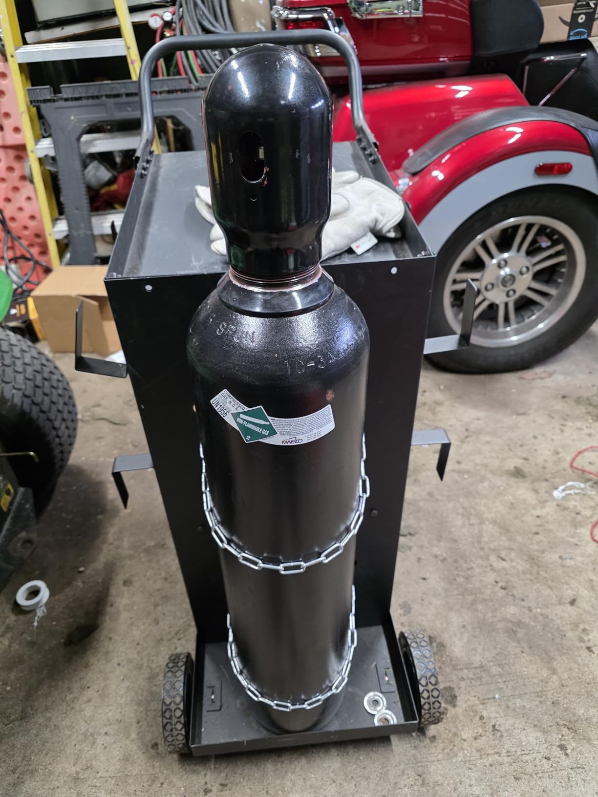 80 cu/ft 75% Argon 25% CO2 Welding Gas Cylinder Tank CGA 580 - FULL customer photo 2