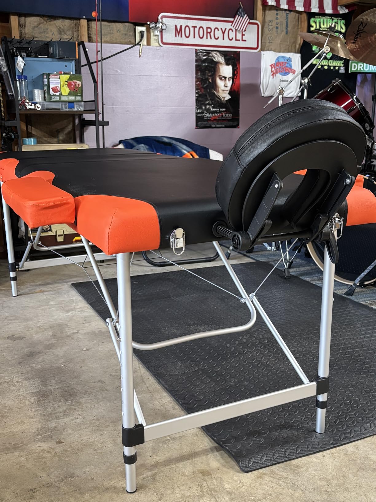BestMassage Aluminium Massage Bed Portable Massage Table 28 inch Wide Lash Bed Height Adjustable 3 Folding Spa Table with Non-Woven Bag for Spa Footmassage Facial CareSpa Tattoo customer photo 1