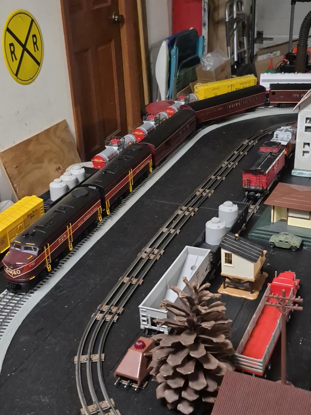 Bachmann Industries Powered Fa-1 / Dummy Fb-1 Scale Diesel Set Gulf Mobile & Ohio 728 (A) B4 (B) O Scale Train customer photo 2