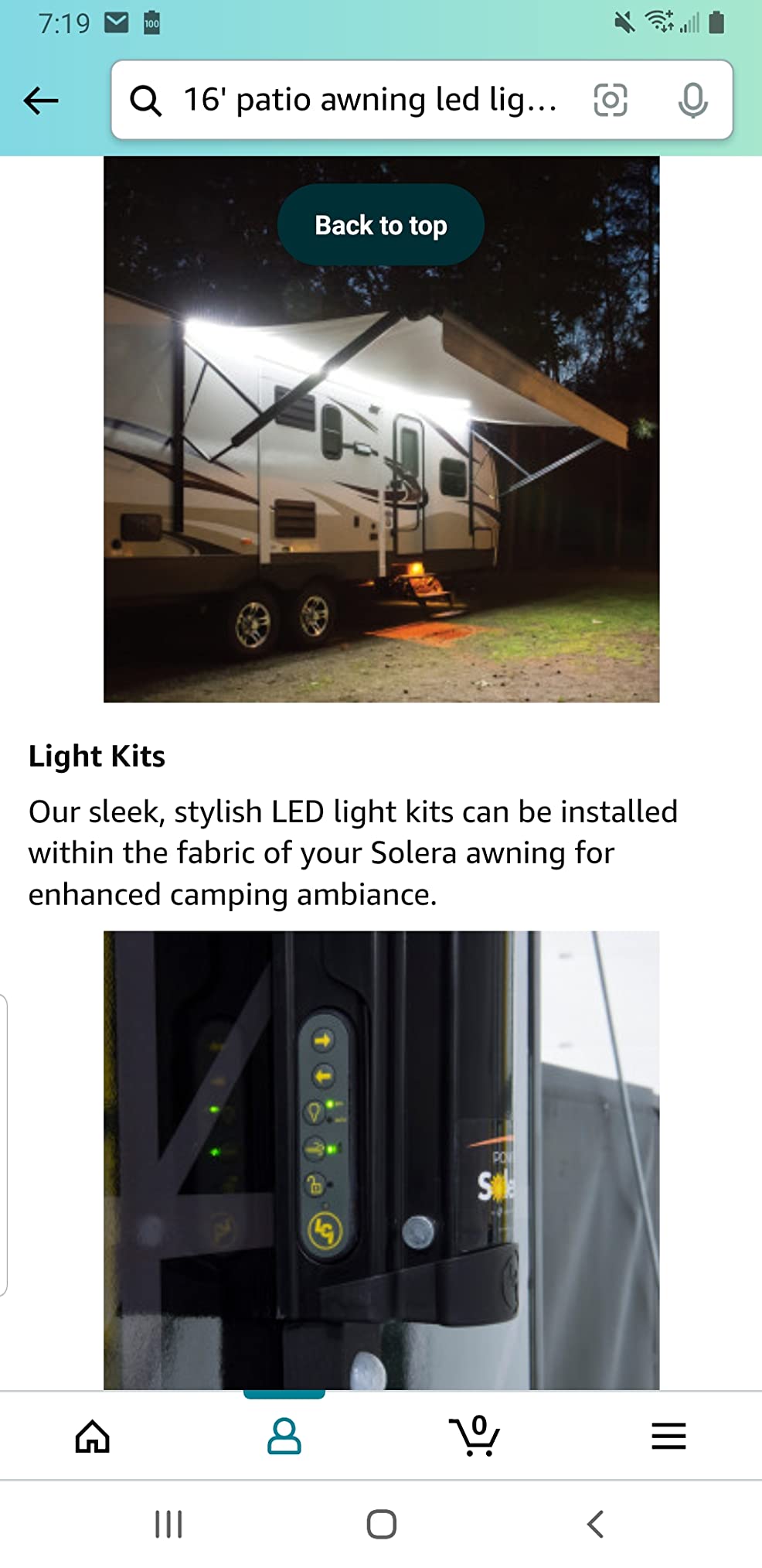 Solera Power and Hybrid Awning Assemblies for 5th Wheel, Travel Trailer and Motorhome RV Awnings customer photo 2