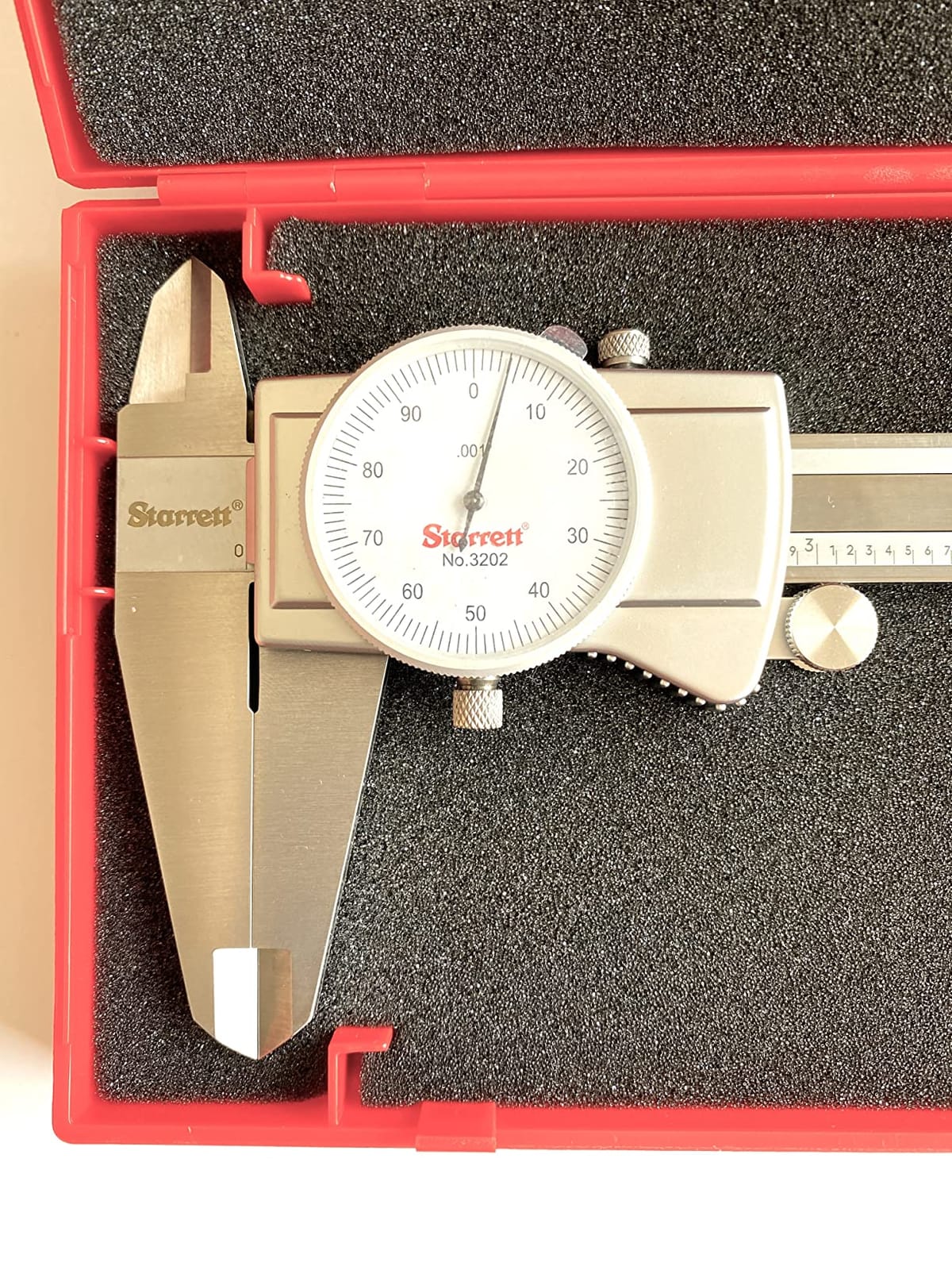 Starrett Dial Caliper, Adjustable Bezel, 0-6