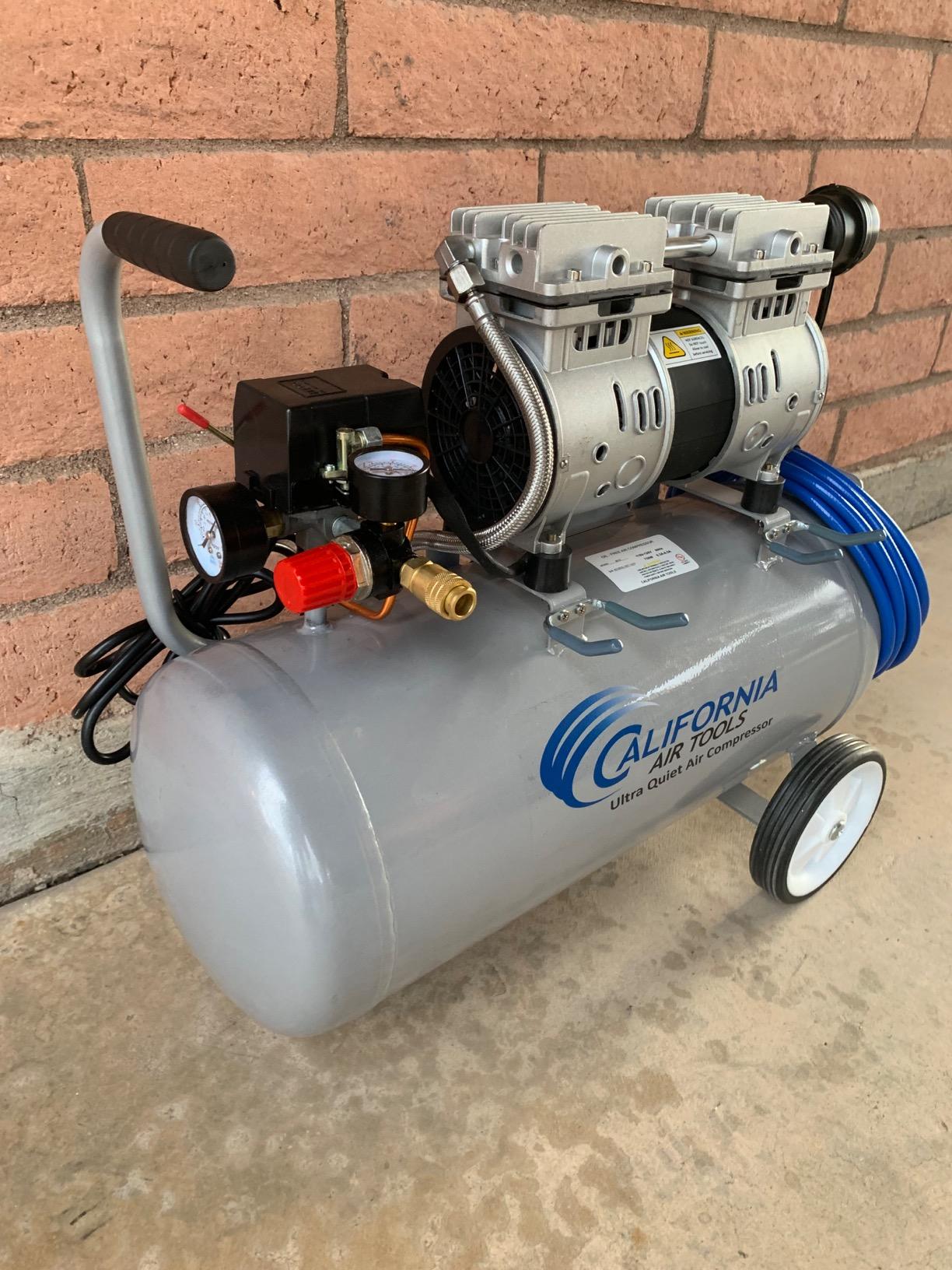 California Air Tools 8010 1.0 HP Ultra Quiet and Oil-Free Air Compressor, 8 Gallon Steel Tank, Lightweight with Wheels, 60 dBA Noise Level customer photo 2