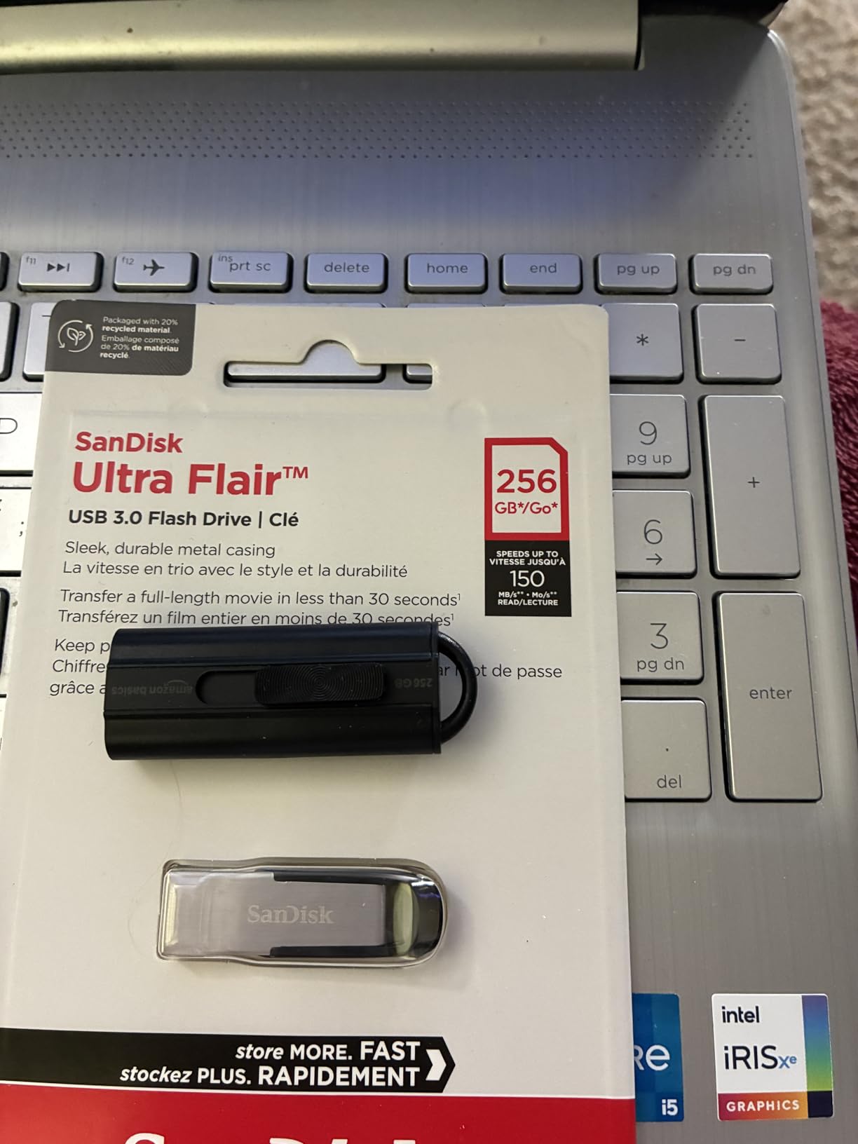 SANDISK 128GB Ultra Flair USB 3.0 Flash Drive, SDCZ73-128G-G46, Black | USB 3.2 Gen 1 with 150MB/s speed customer photo 2