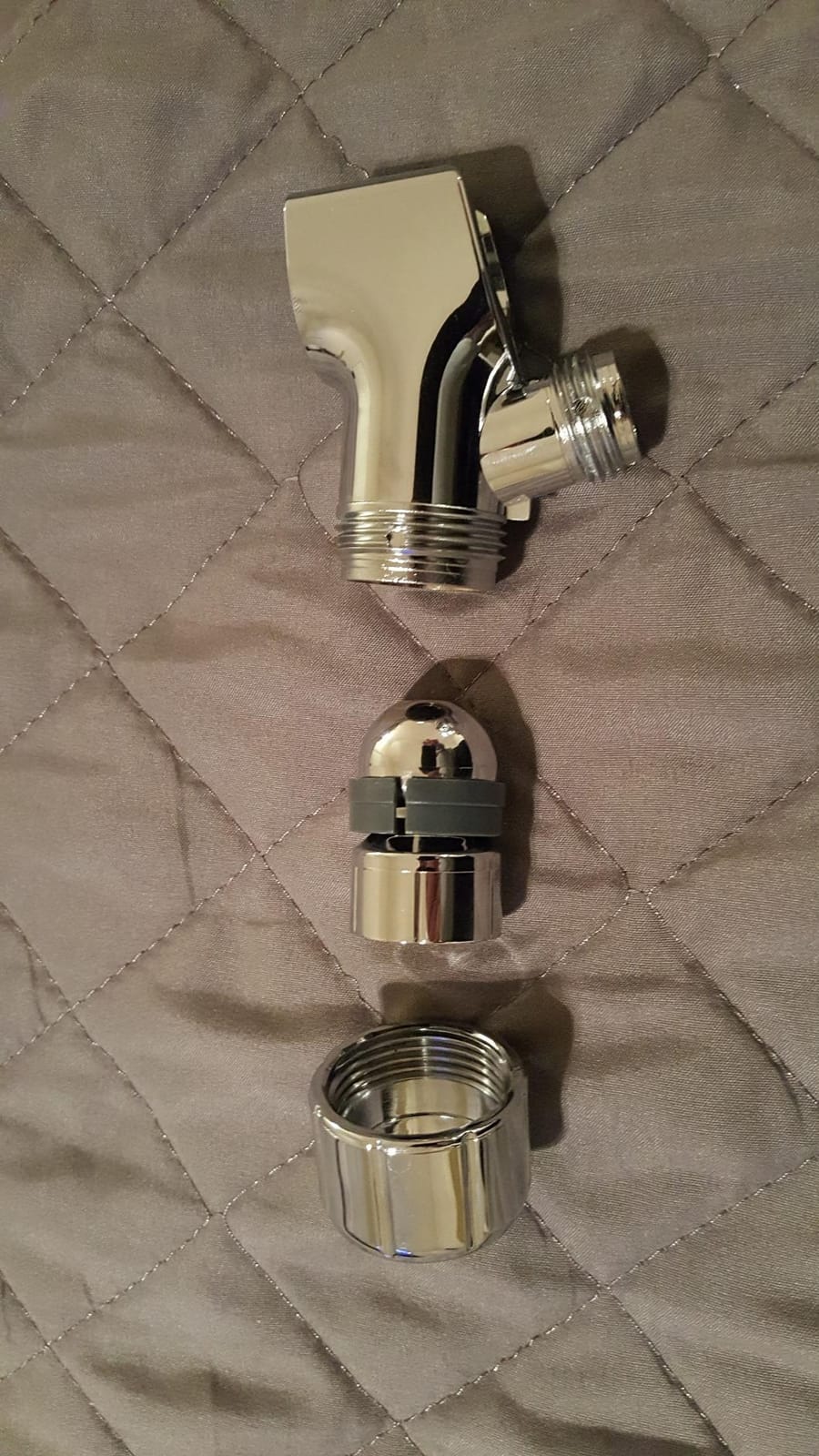 HO2ME High Pressure Handheld Shower, Power Boost Resists Low Flow, Chrome customer photo 2