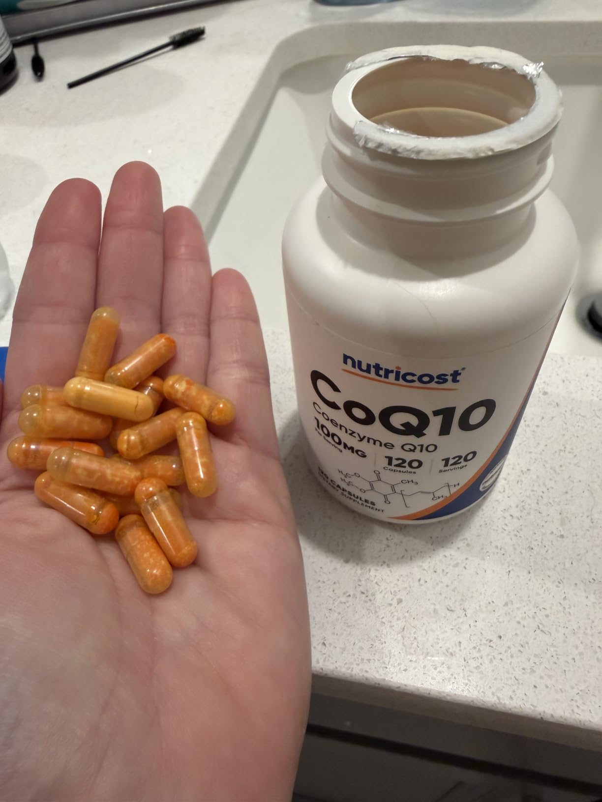 Nutricost CoQ10 100mg, 120 Vegetarian Capsules, 120 Servings, GMO-Free | High Absorption Coenzyme Q10 customer photo 2