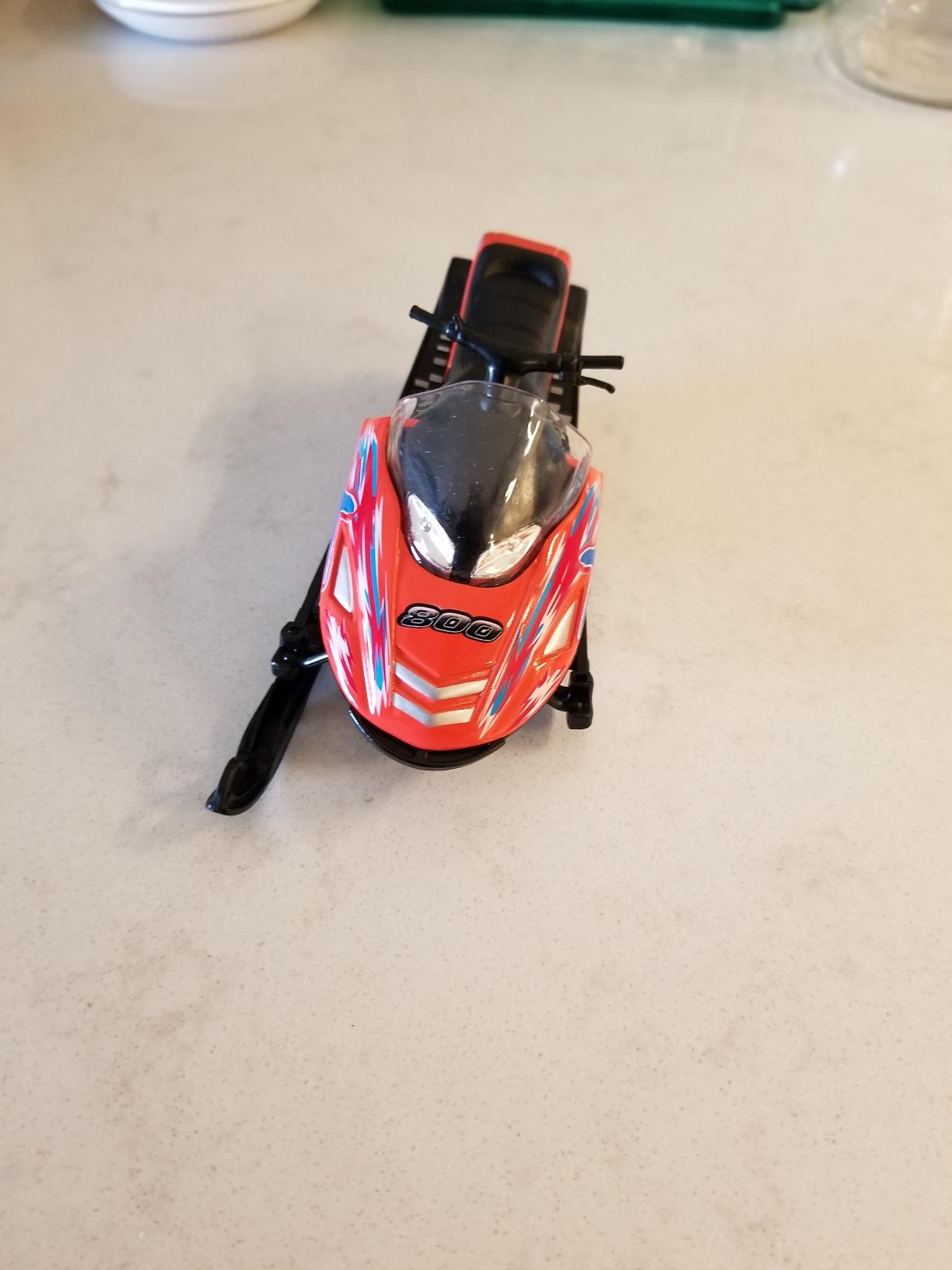 KiNSMART Snowmobile Die Cast Metal Model Toy (Orange) customer photo 2