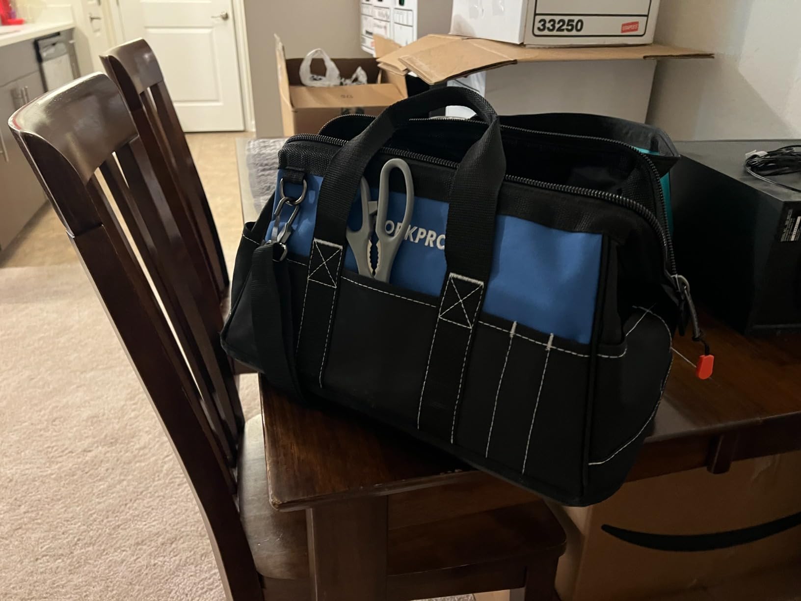 WORKPRO 16-inch Wide Mouth Tool Bag with Water-Proof Molded Base customer photo 1