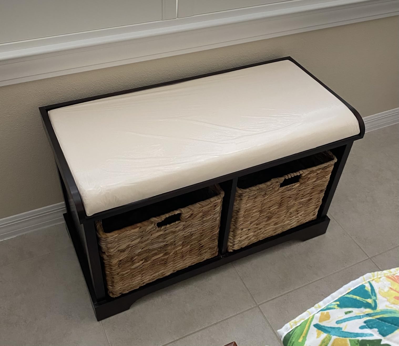 SAFAVIEH Freddy Wood Storage Bench, 33