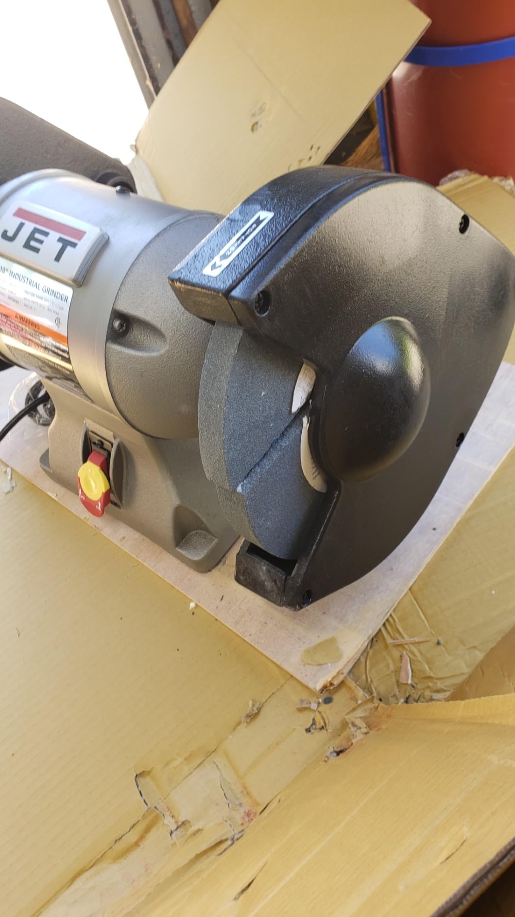 JET 10-Inch Industrial Bench Grinder, 1800 RPM, 1-1/2 HP, 115V 1Ph (Model IBG-10) customer photo 1