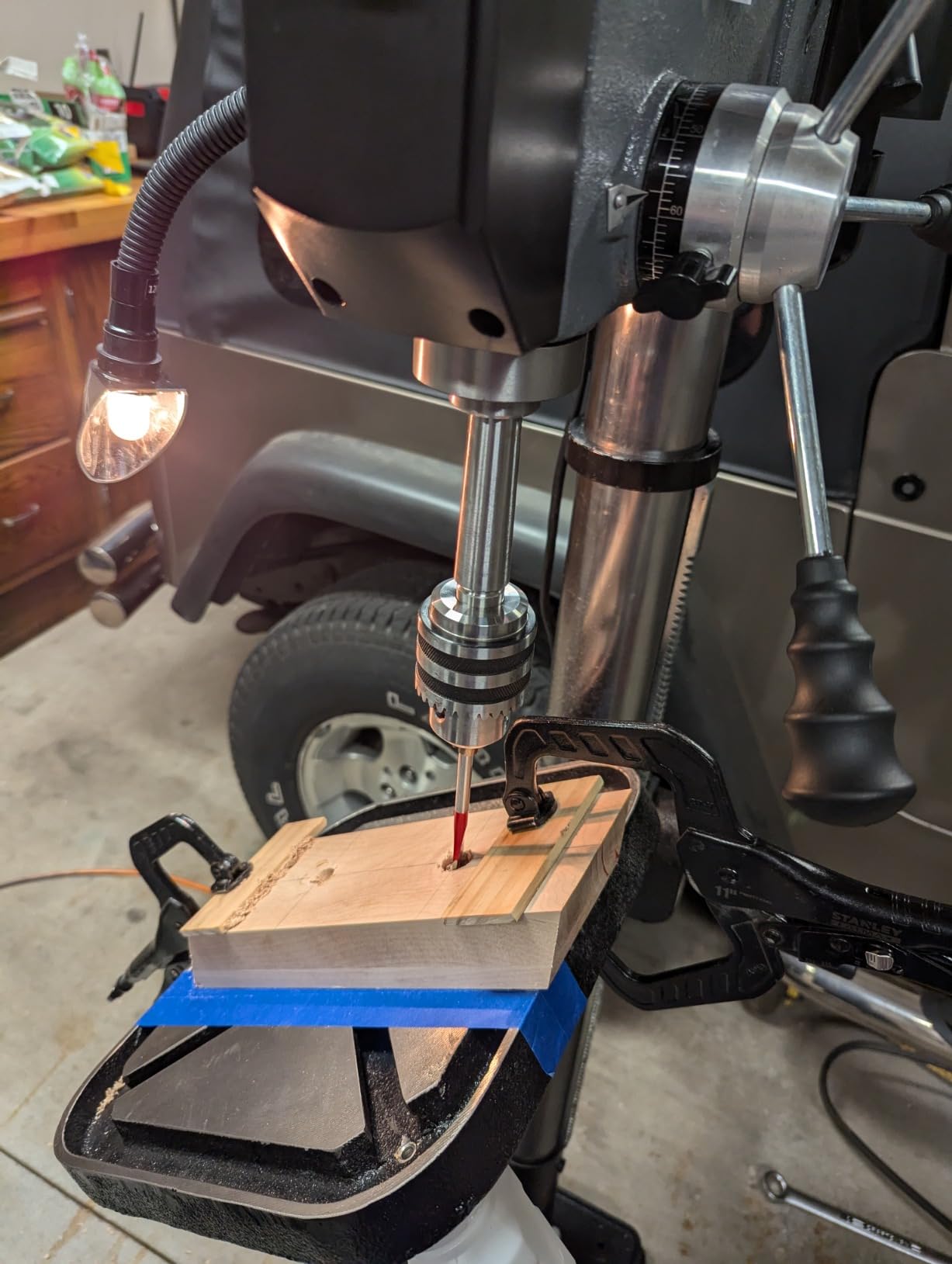 Klutch Floor Drill Press - 16-Speed, 13in. 3/4 HP, 120V customer photo 1
