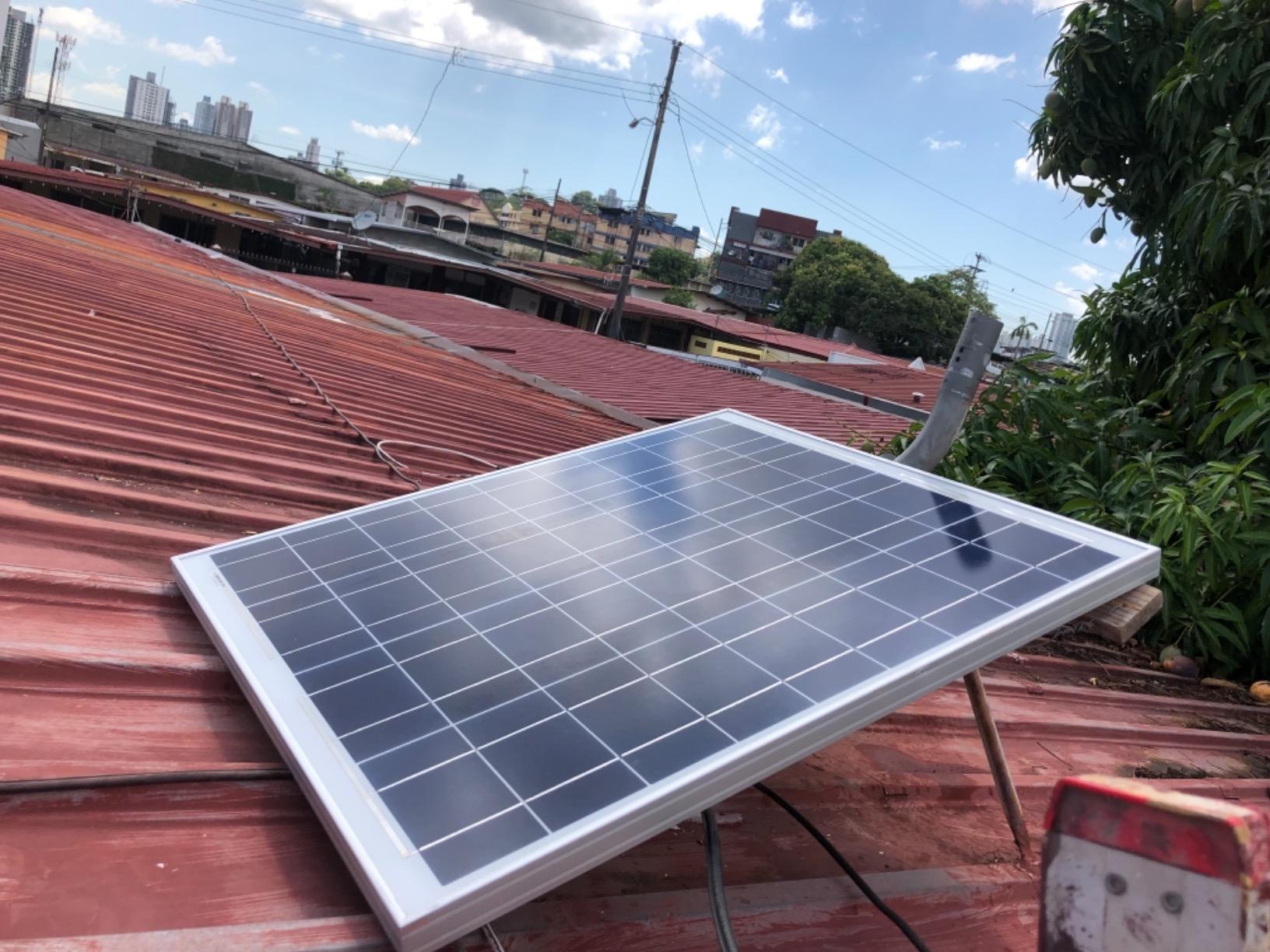 Amtrak Solar Attic Fan with Thermostat — 100W Solar Powered Kit, Gable Mount Exhaust Vent Fan with Solar Panel Included customer photo 2