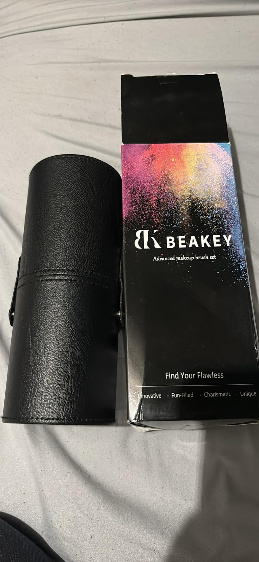 BEAKEY Makeup Brushes set with 2 Blending Sponges,10 Brush Face and Eye Set customer photo 2
