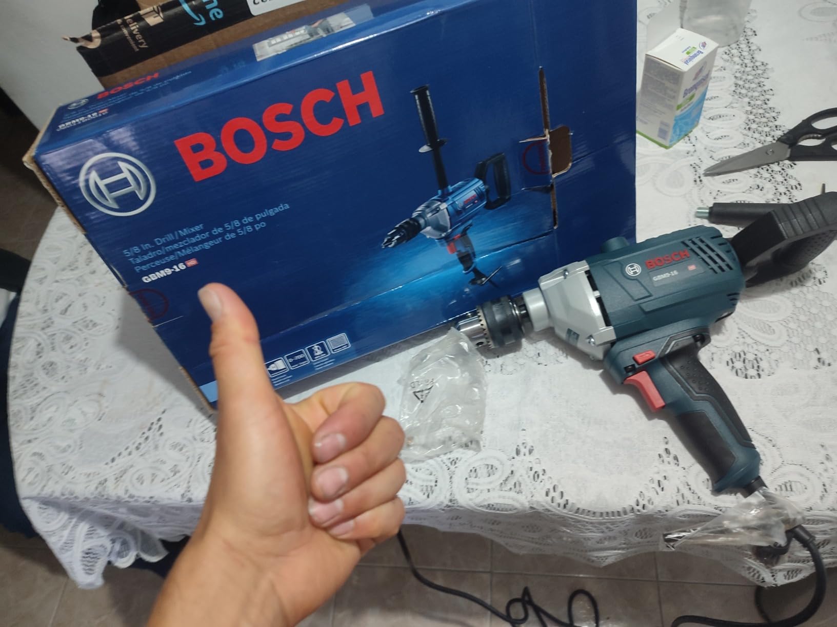 BOSCH Bosch GBM9-16 9 Amp 5/8 Inch Mixer with D-Handle, 5 Inch by 8 Inch customer photo 2