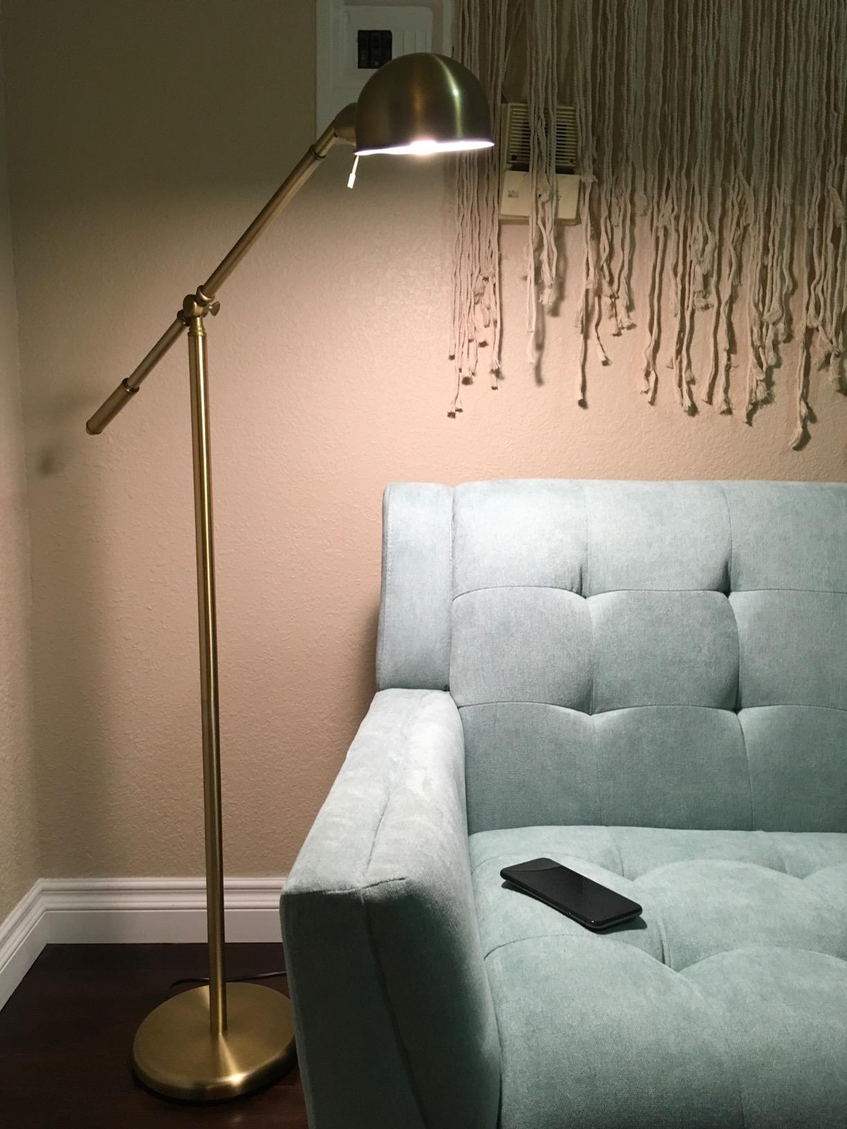 Dawson Antique Brass Adjustable Boom Arm Pharmacy 55