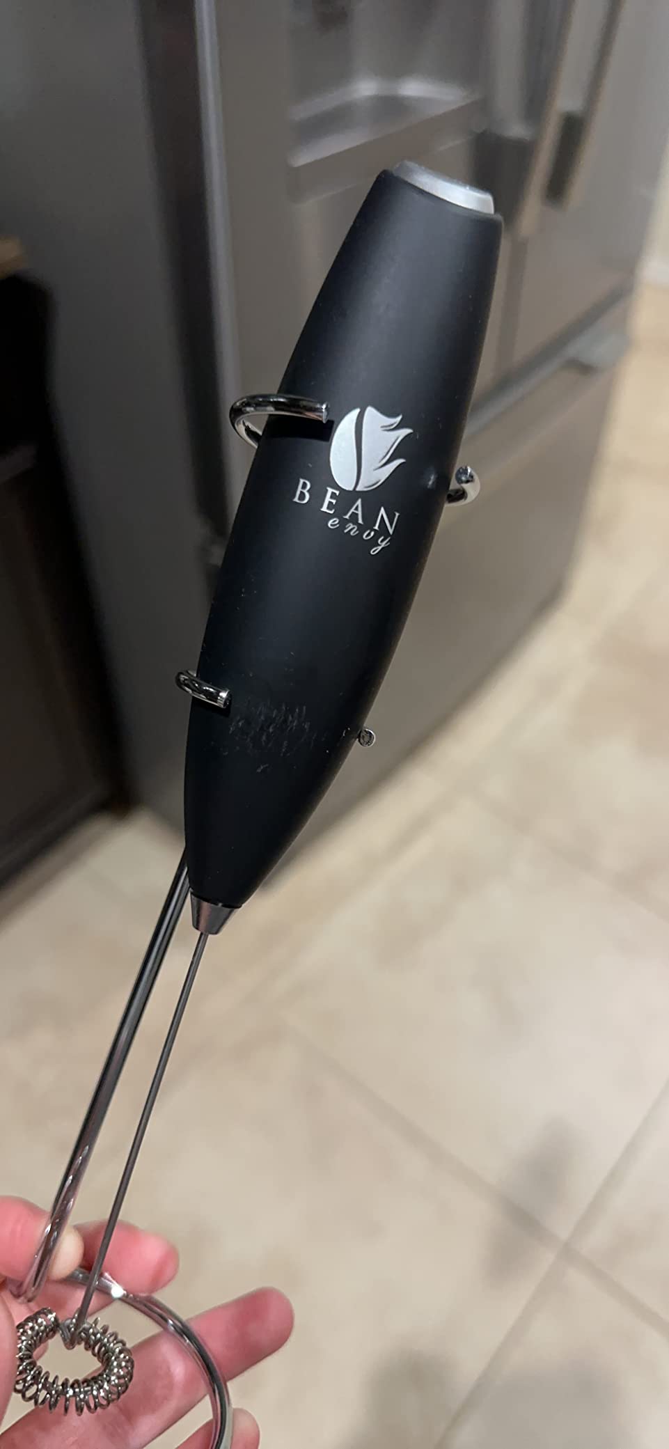 Bean Envy Milk Frother Handheld - Coffee Mixer Wand with Stand - Black - Battery Operated, Stainless Steel Whisk, 19000 RPM, Protein Powder Blender, Electric Stirrer customer photo 1