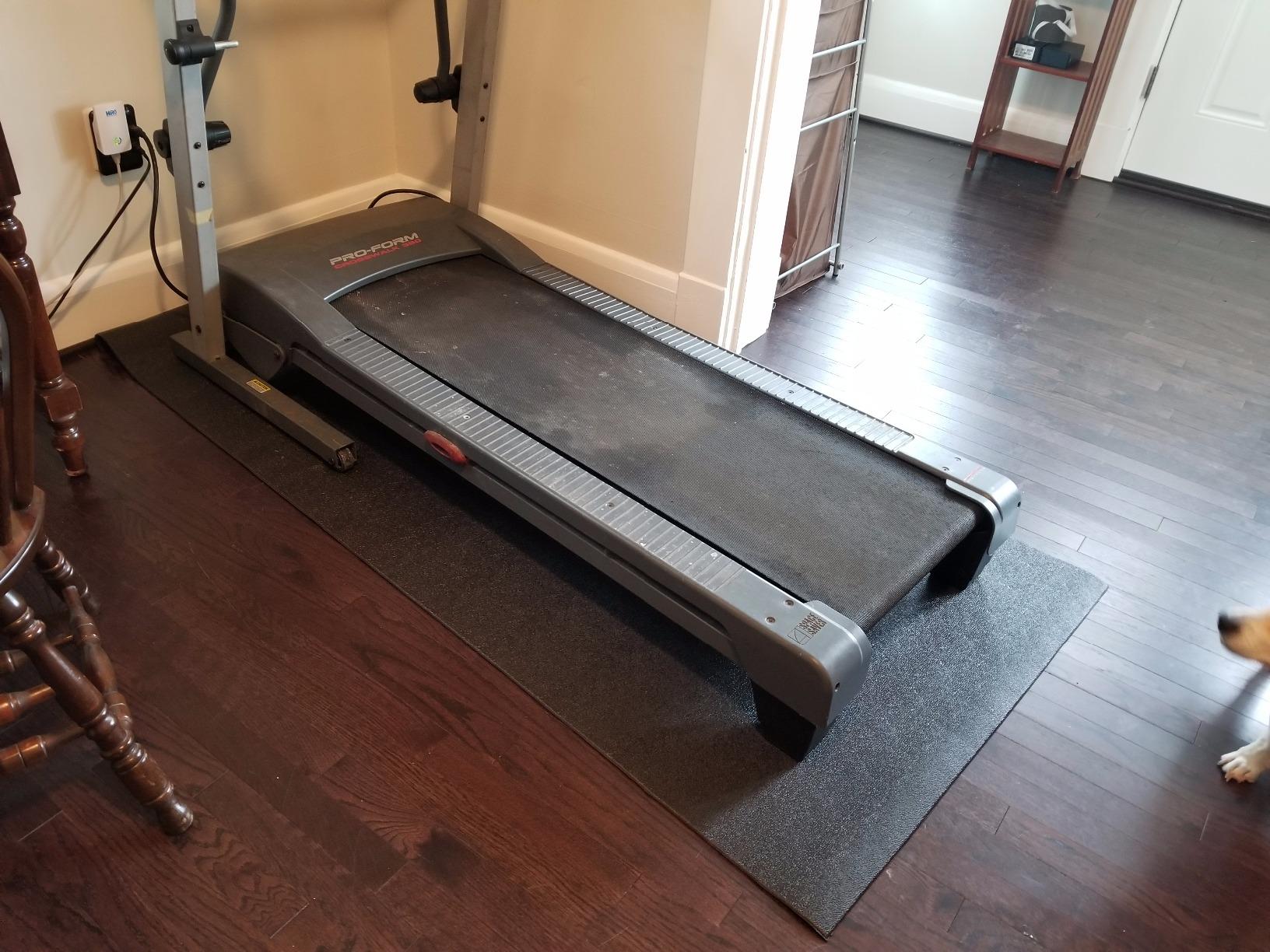 Fitvids High Density Home Gym Treadmill Exercise Bike Equipment Mat, 1/4