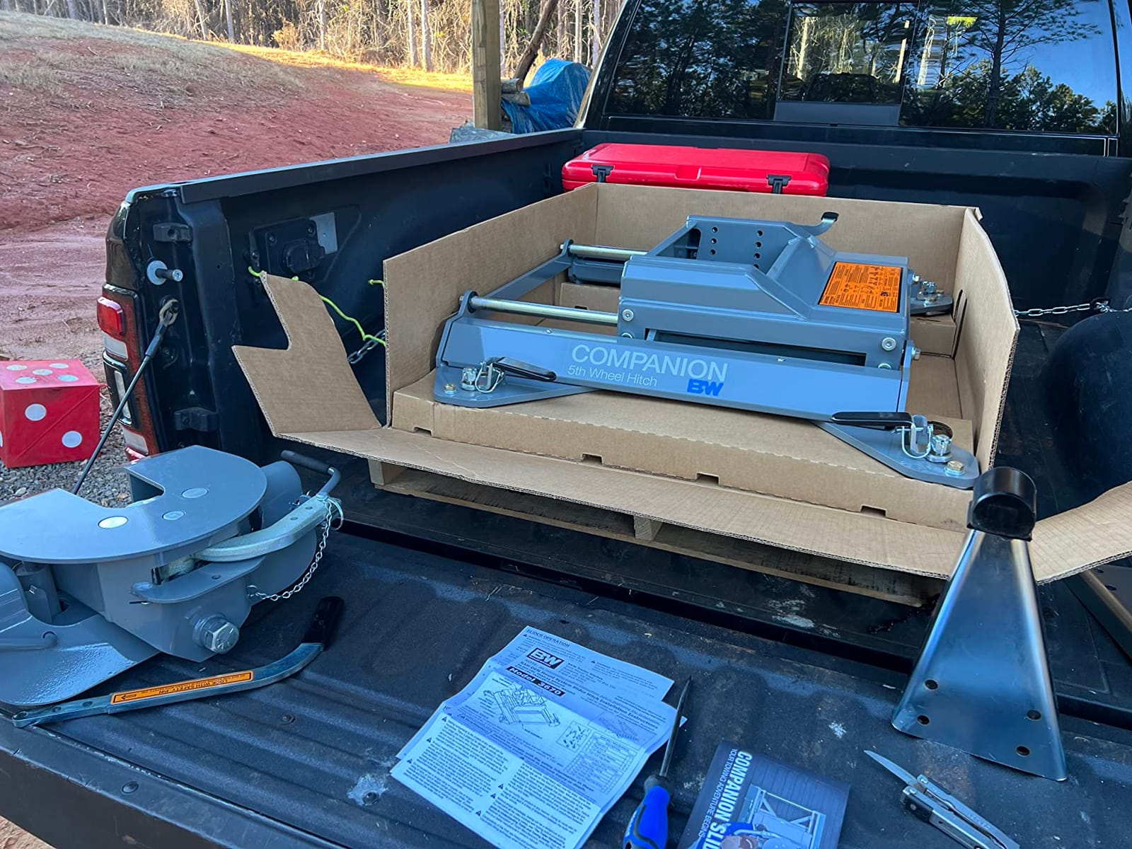 B&W Trailer Hitches Companion OEM Slider Fifth Wheel Hitch - Compatible with Ram OEM Puck System - RVK3670 customer photo 1