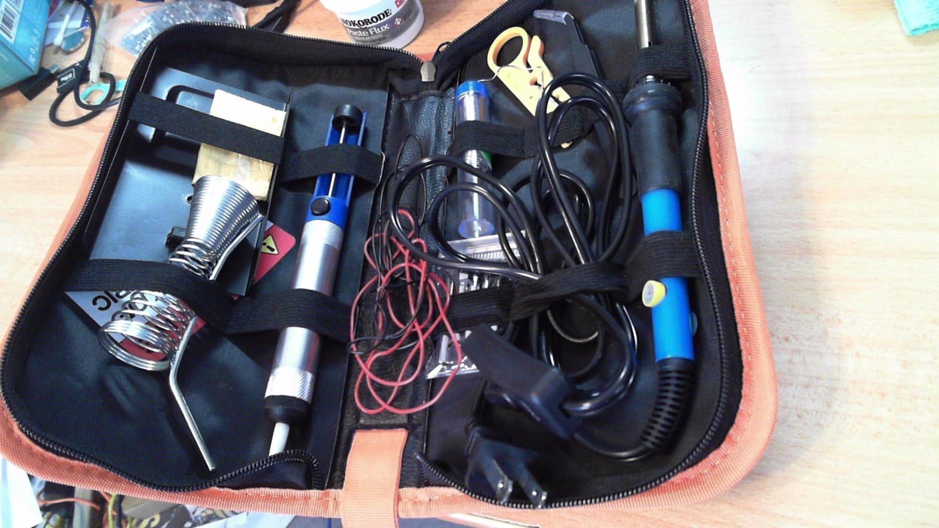 Soldering Iron Kit Electronics,60W Adjustable Temperature Welding pen customer photo 2