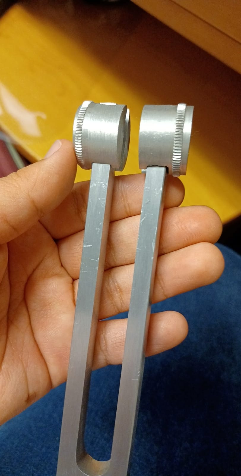 SURGICAL ONLINE Set of 3 Pcs Aluminum Sensory Tuning Forks C 128 512 + Taylor Percussion Hammer Mallet, Superior Diagnostic Kit customer photo 2